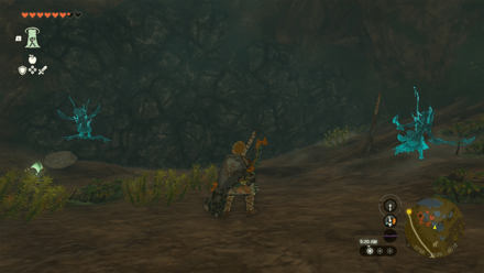 Zelda Tears of the Kingdom TotK - Smash Boulders Inside Great Plateau Foothill Cave