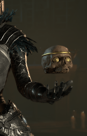 Diablo 4 - Relic Skull Focus Weapon Transmog