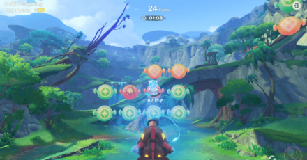 Genshin - How to Score 6000 in Swift Targeting 1 - Aim at the Dual-Charged Ball