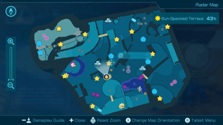 Pikmin 4 - Sun-Speckled Terrace Map