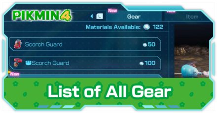 Pikmin 4 - List of All Gear