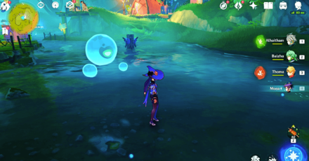 Genshin Impact - Hydro Monument 5 Interact with Hydro Eidolon