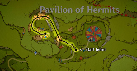 Genshin Impact Pavilion of Hermits Luxurious Chest Puzzle Guide - Second Hydro Eidolon Location