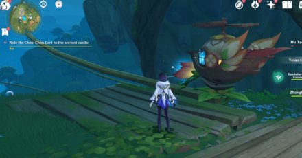 Genshin Impact - Ride the Choo-Choo Cart to the Ancient Castle
