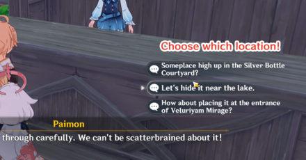 Genshin - Returning Curios - Idyia Bury Treasure