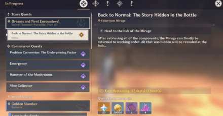 Genshin - Back to Normal - The Story Hidden in a Bottle 1