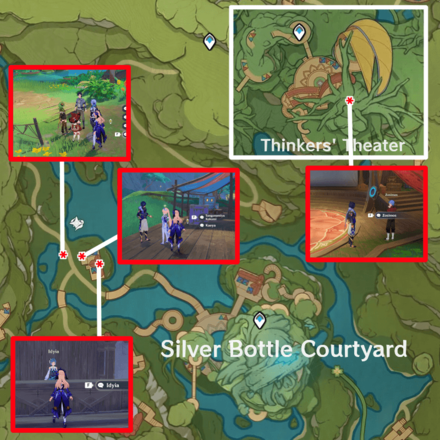 Genshin - Secret Summer Paradise Day 3 Character Locations