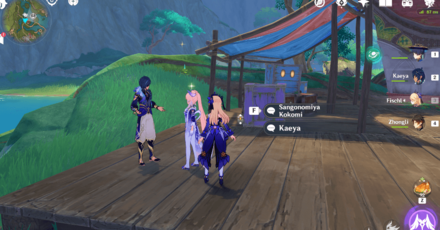 Genshin - Summer Event Day 3 Character Locations - Kokomi and Kaeya