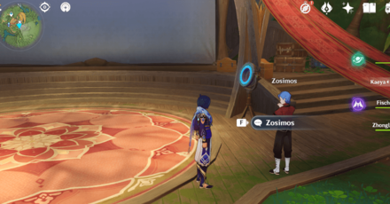 Genshin - Summer Event Day 3 Character Locations - Zosimos