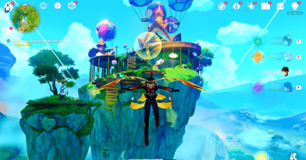 Genshin Impact Skycastle Saviors Quest Walkthrough - Listen to the Announcement