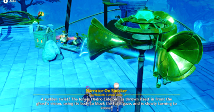 Genshin Impact - How to Solve Preprint Puzzles - Lone Hydro Eidolon Sacrifices Itself