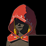 Hylian Hood Red Dye