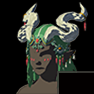 Ember Headdress Green Dye