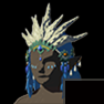 Frostbite Headdress Blue Dye