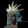 Frostbite Headdress Light Blue Dye