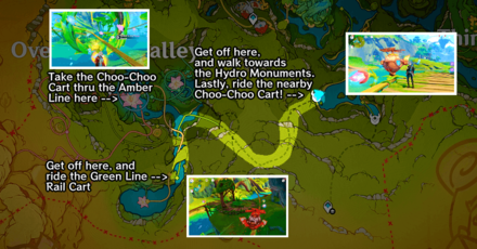 Genshin Impact Capturing Light and Shadow - Location Map - Alternate Route