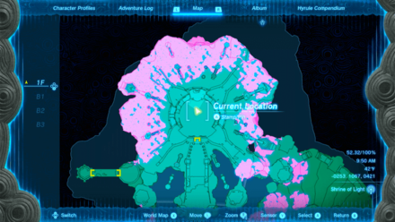 1F - Gold Rupees Map