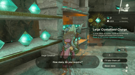 Zelda Tears of the Kingdom TotK - Restock Crystallized Charges #4