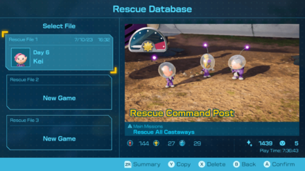 Pikmin 4 - 3 Save Data Files