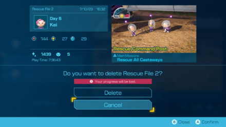 Pikmin 4 Delete Save File