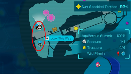 Pikmin 4 - Aquiferous Summit Map Location