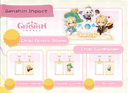 Genshin - HoYoFest 2023 - event exclusive merchandise