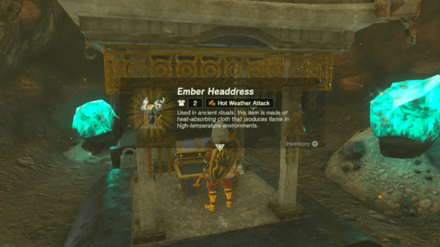 Ember Headdress Location