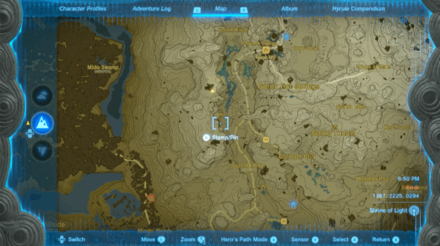 Zelda TOTK - Ember Shirt Map Location