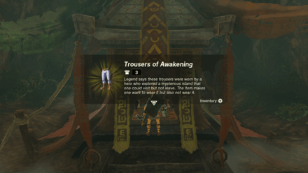 Trousers of Awakening Location