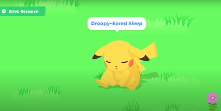 Pokemon Sleep - Pikachu Droopy Eared Sleep Style