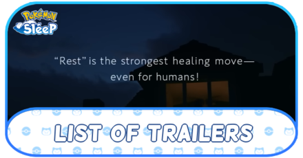 Pokemon Sleep - List of Trailers