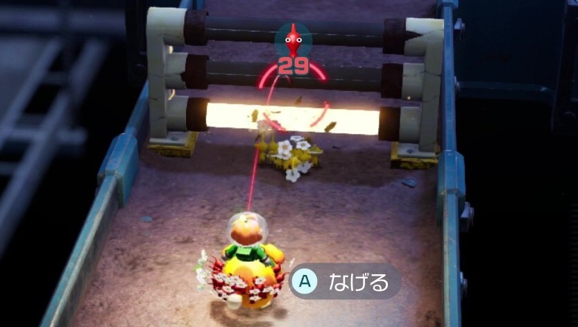 Pikmin 4 - Yellow Pikmin breaking an electric gate