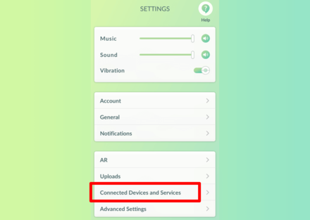 Pokemon GO Connected Devices and Services