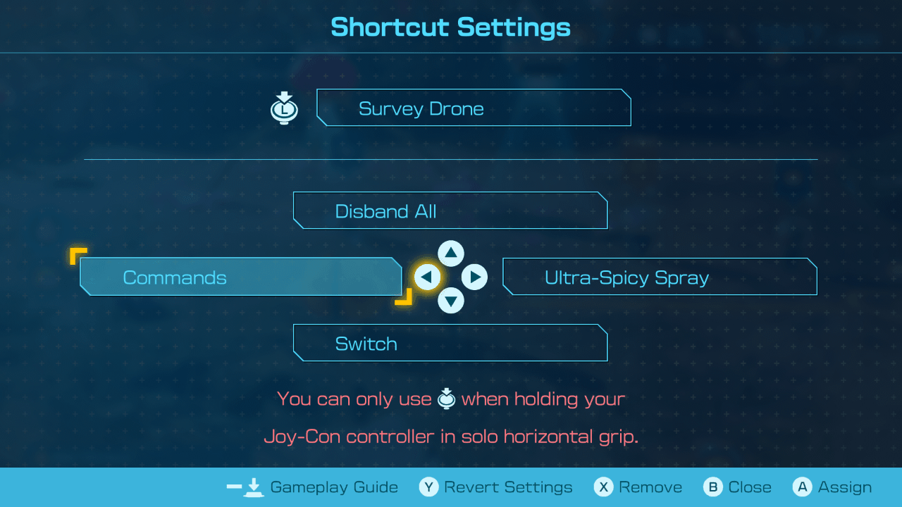 Pikmin 4 - Shortcut Settings