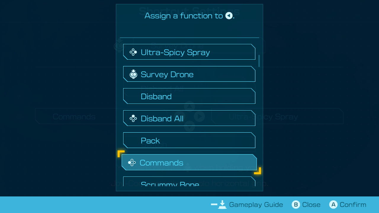 Pikmin 4 - Assign Functions Shortcut