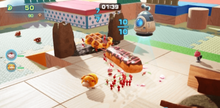 Pikmin 4 - Minigame Where You Collect Treasures and Enemies within the Time Limit
