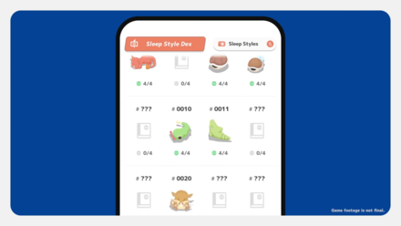 Pokemon Sleep - Sleep Style Dex