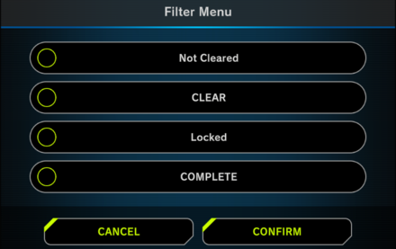 Master Duel - Solo Mode Filter Menu