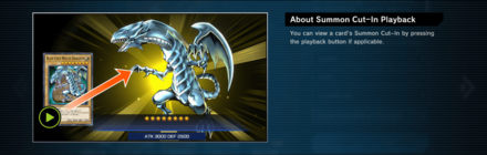 Master Duel - Summon Cut-In Playback in Shop
