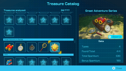Pikmin 4 - Treasure Catalog