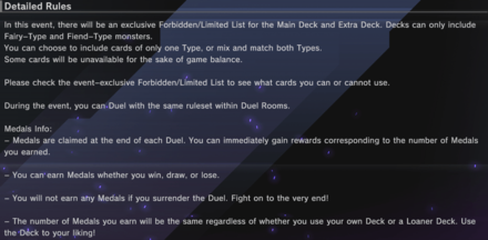 Master Duel - Monster Type Festival Detail