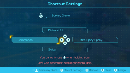 Pikmin 4 - Shortcut Settings