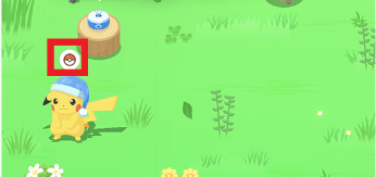 Pokemon Sleep - Pokeball on Night Cap Pikachu