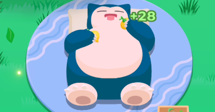 Pokemon Sleep - Snorlax Eating Berries