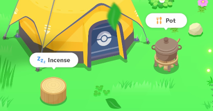 Pokemon Sleep - Incense Near Camp