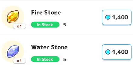 Pokemon Sleep - Evolution Items in Shop