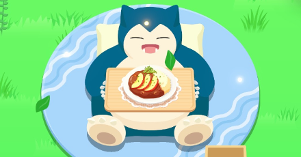 Pokemon Sleep - Snorlax Eating Dishes