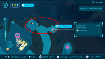 Pikmin 4 - Burrow of Beginnings Map Location