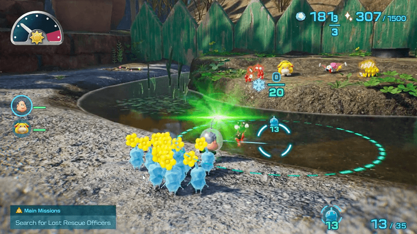 Pikmin 4 - Whistle to Save Pikmin in Danger