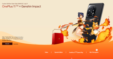 Genshin Impact OnePlus 5G x Genshin Impact - Official Collaboration for the OnePlus 11 5G